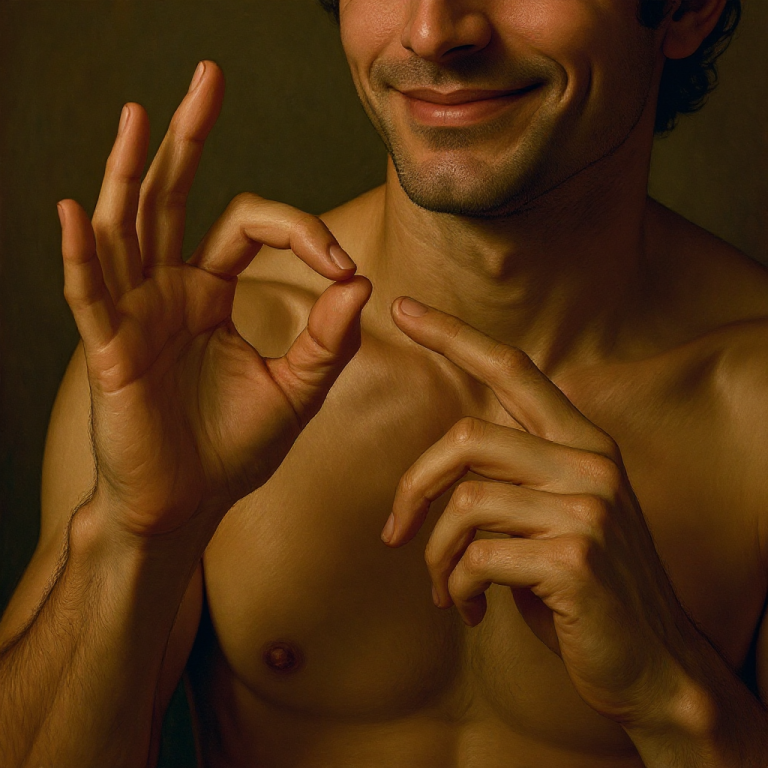 Artistic hand gesture representation